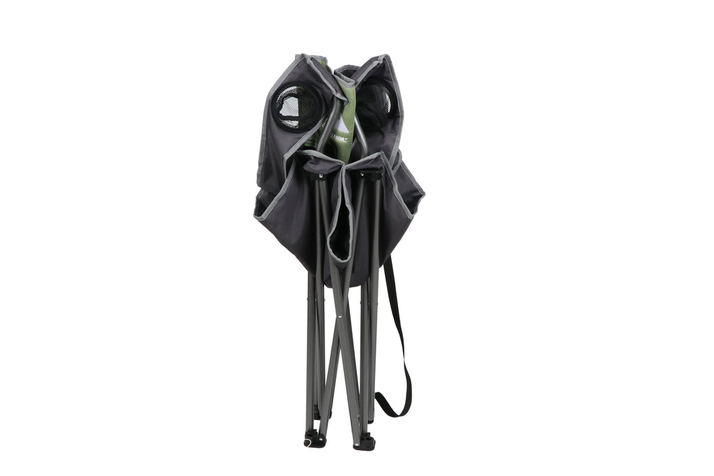 Ozark Trail Oversized Big and Tall Camp Chair with Cup Holders, Green, Adult,