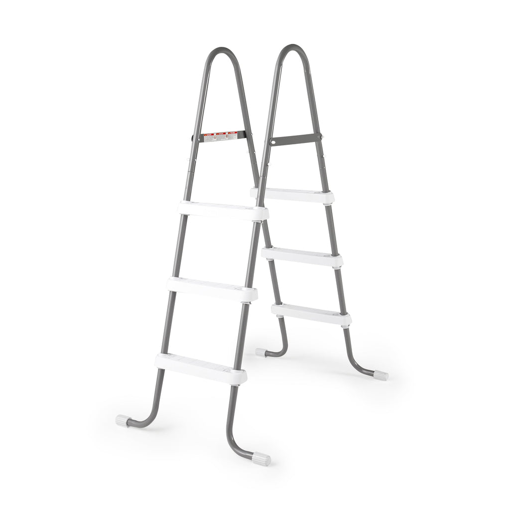 Open Box Intex Steel Frame Above Ground Pool Ladder 42 Height (2 Pack)