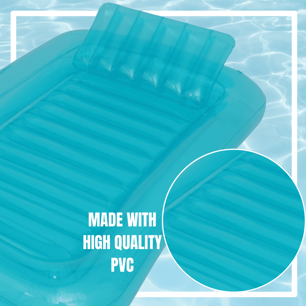 Sun N Splash Blue Oasis Inflatable Tanning Pool for Ages 14+