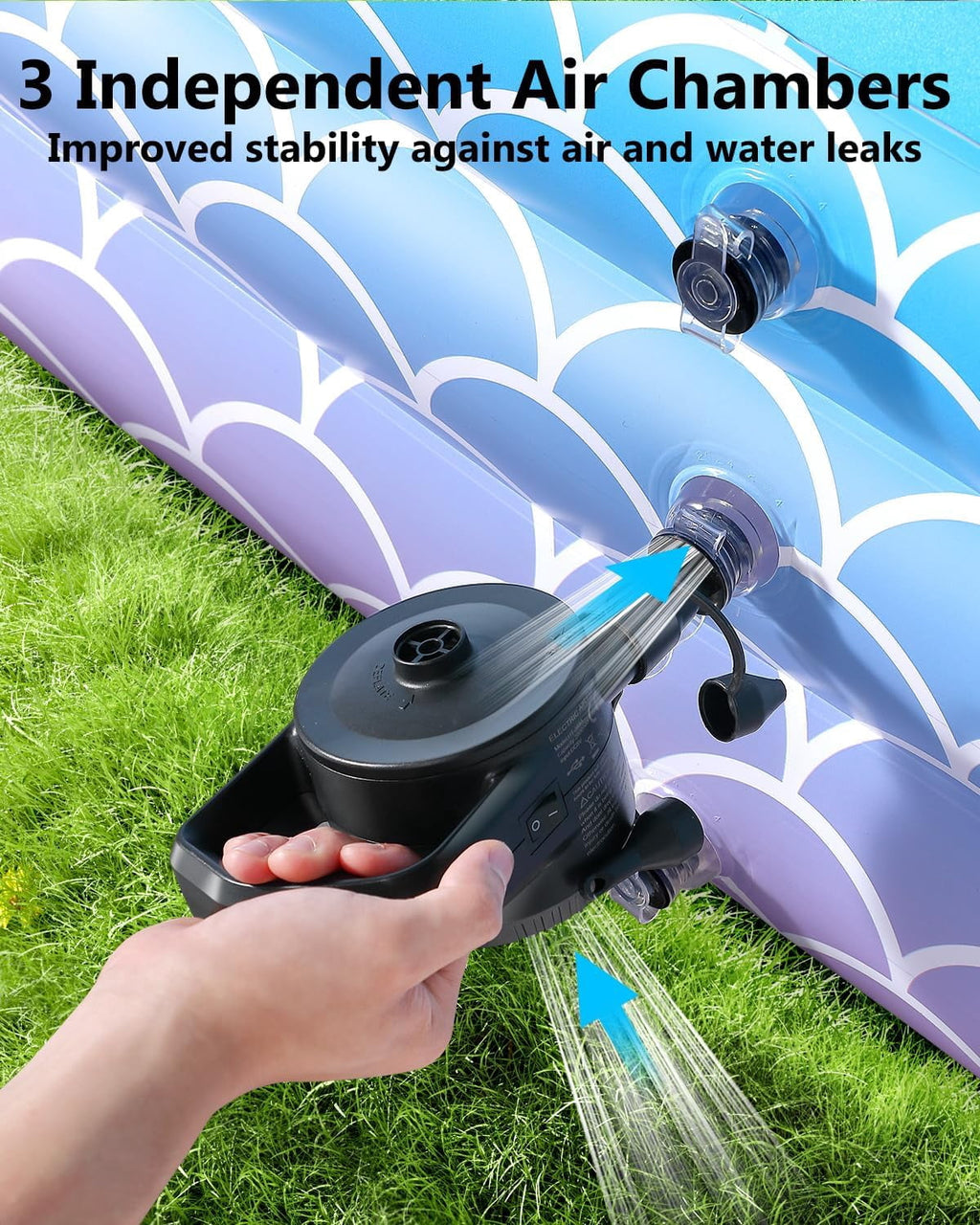 2025 Upgrade Inflatable Pool for Kids and Adults-120*72*22 Full-Sized Inflatable Swimming Pool Leakproof Blow Up Above Ground for Backyard Outdoor Garden Summer Water Party Pink