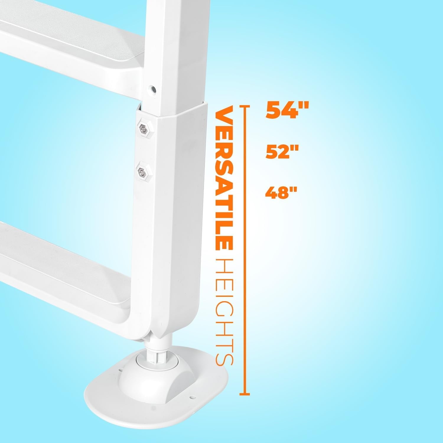 XtremepowerUS Pool Ladder 4-Step for 48-54 Above Ground Pools, 300LB, Swimming Pool Ladder