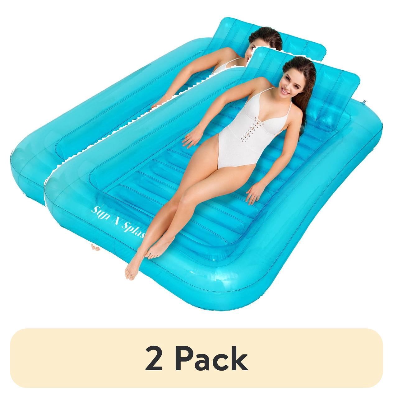 Sun N Splash Blue Oasis Inflatable Tanning Pool for Ages 14+