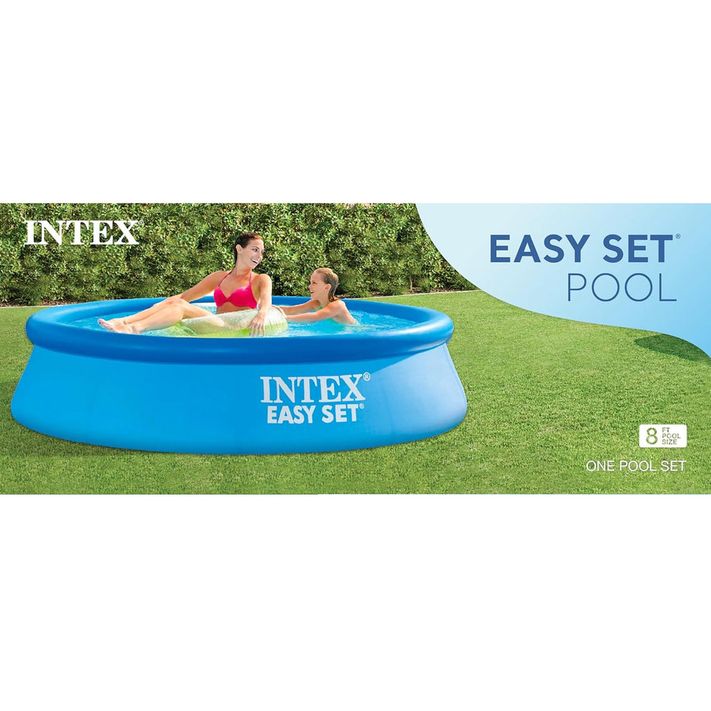Intex: : Easy Set Pool - 8' x 24 - Inflatable Above Ground Swimming Pool, Puncture-Resistant Material, 513 Gal Cap, Kids-Family Water Play, 28106EH