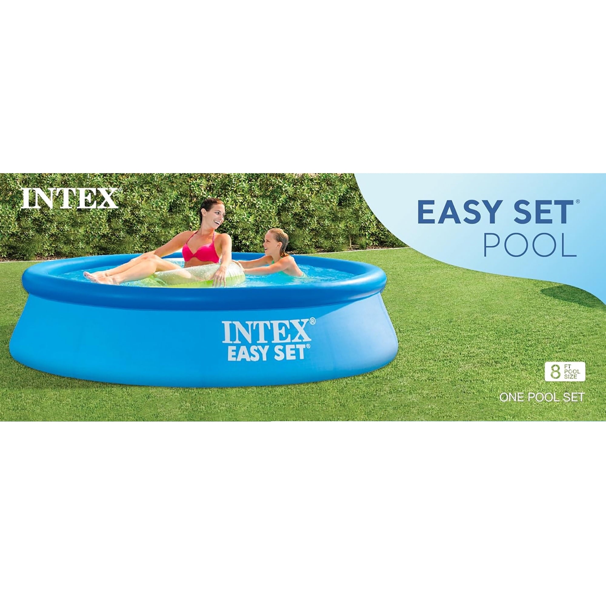 Intex: : Easy Set Pool - 8' x 24 - Inflatable Above Ground Swimming Pool, Puncture-Resistant Material, 513 Gal Cap, Kids-Family Water Play, 28106EH