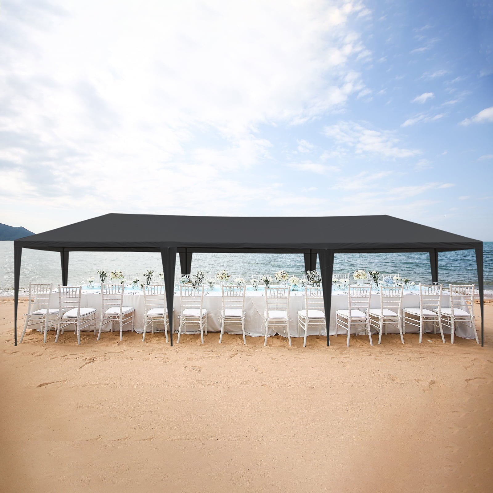 Ktaxon 10' X 30' Canopy Tent with 8 Side Walls for Party Wedding Camping and BBQ