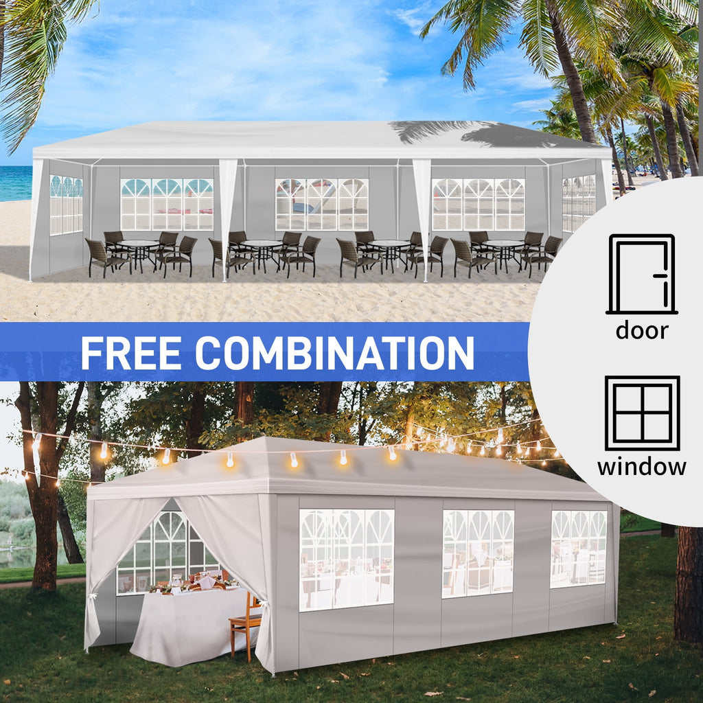 Ktaxon 10' X 30' Canopy Tent with 8 Side Walls for Party Wedding Camping and BBQ