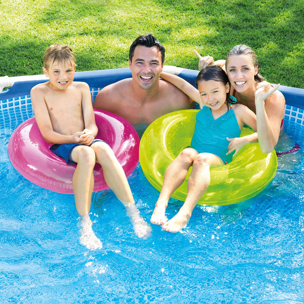 INTEX Metal Frame 10ft x 30in Above Ground Swimming Pool Set w/ Filter Pump