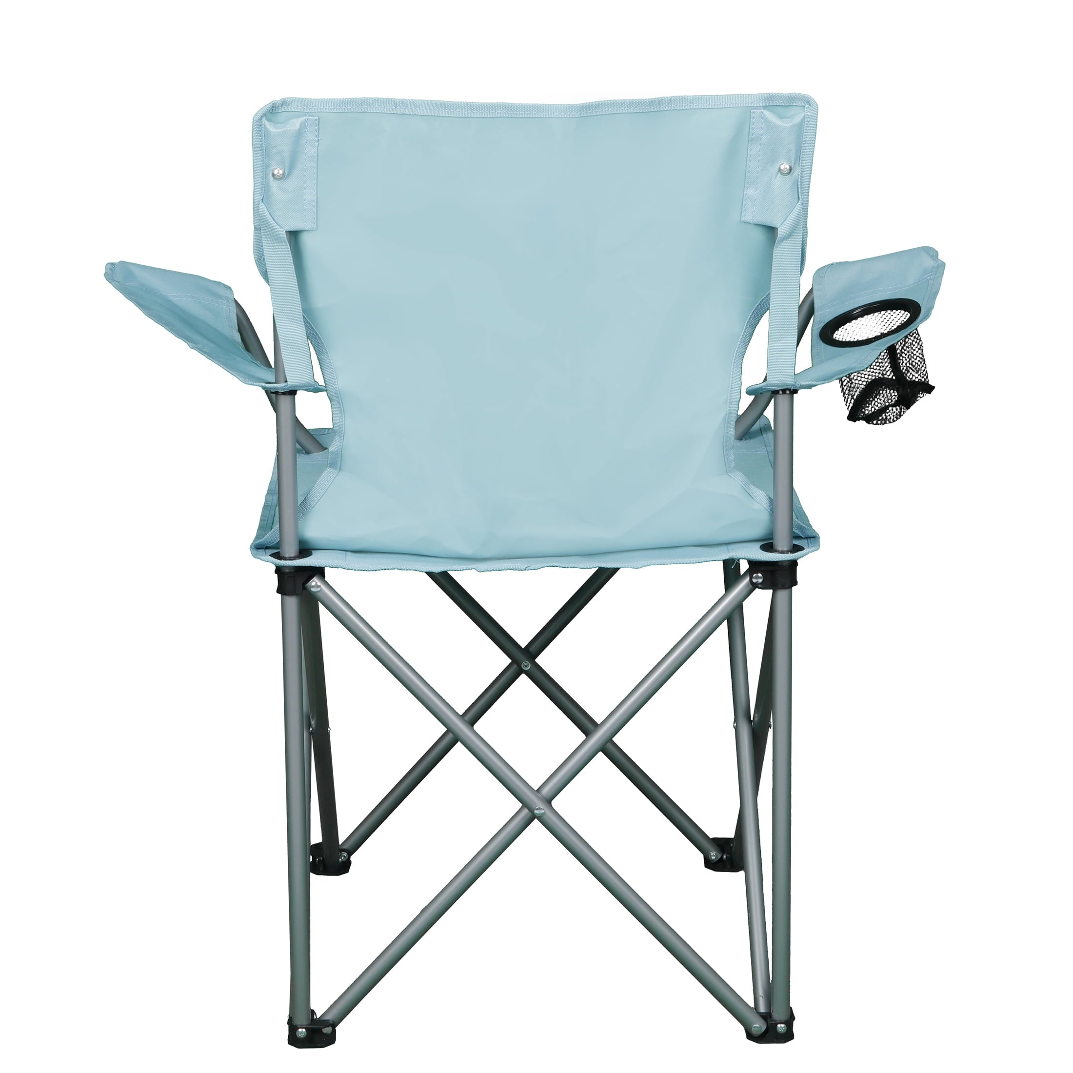 Ozark Trail Folding Camp Chair with Cup Holder – Lightweight, Portable Outdoor Chair for Camping, Tailgating & Sports – Vintage Blue