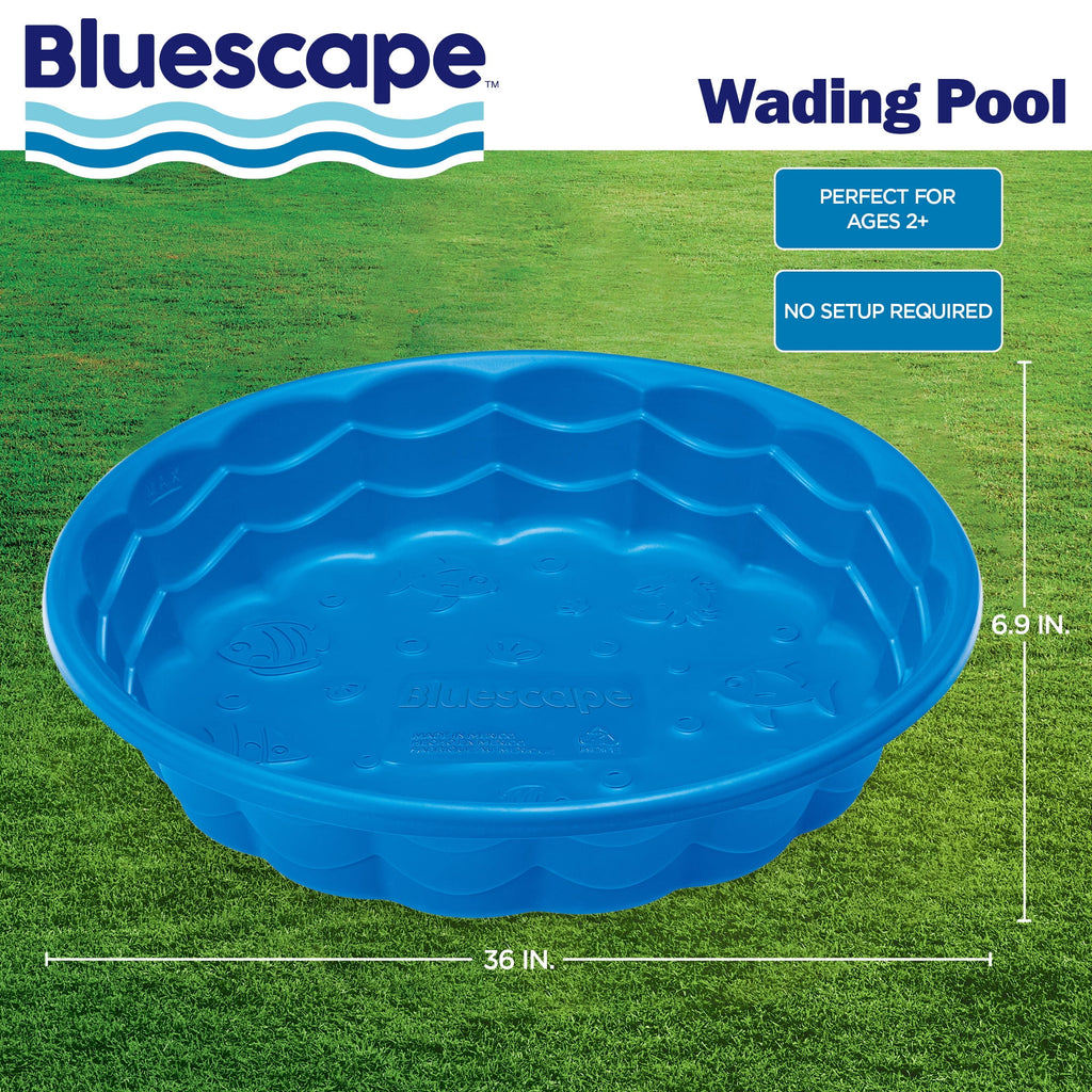 Bluescape 36 Blue Wading Kiddie Pool, Age 2 & up, Unisex