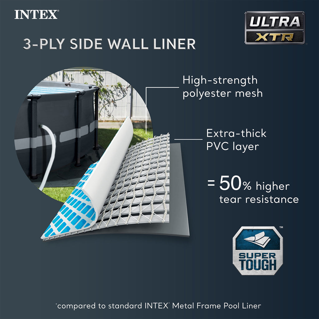 INTEX Ultra XTR 16ft x 48in Above Ground Swimming Pool Set w/ Filter Pump