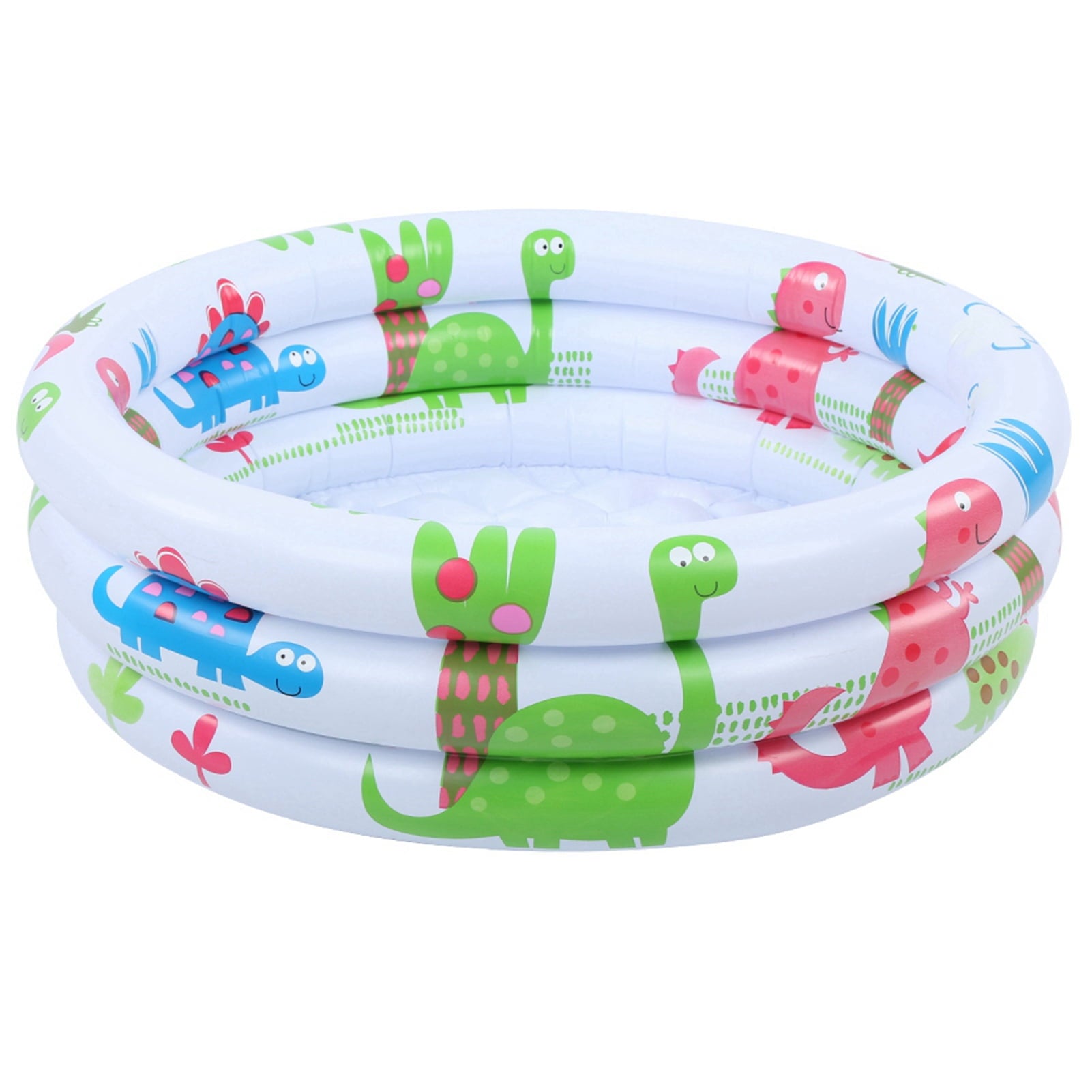 Round Children Dinosaur Swimming Pool Inflatable Baby Pool, Inflatable Swimming Pools Annular Kiddie Pool with PVC Material for Swimming
