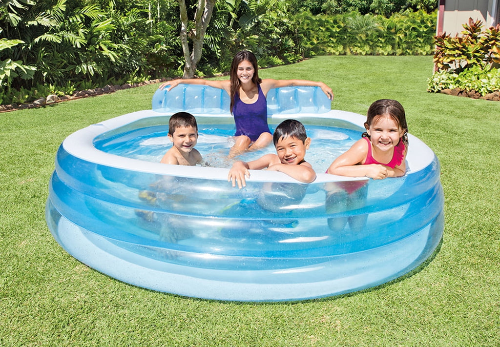 Intex Inflatable Swim Center Family Lounge Pool, 90 x 86 x 31