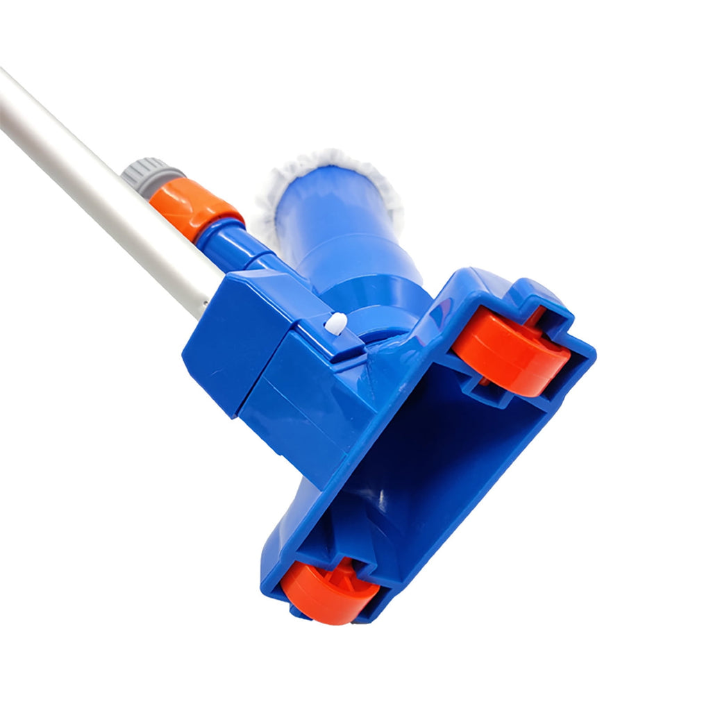 Manual Pool Vacuum for Above Ground Pool with Fine Mesh Bag& 55 Pole, Handheld Pool Vacuum Jet Underwater Cleaner, Spa Pool Vacuum Cleaner Attach to Garden Hose