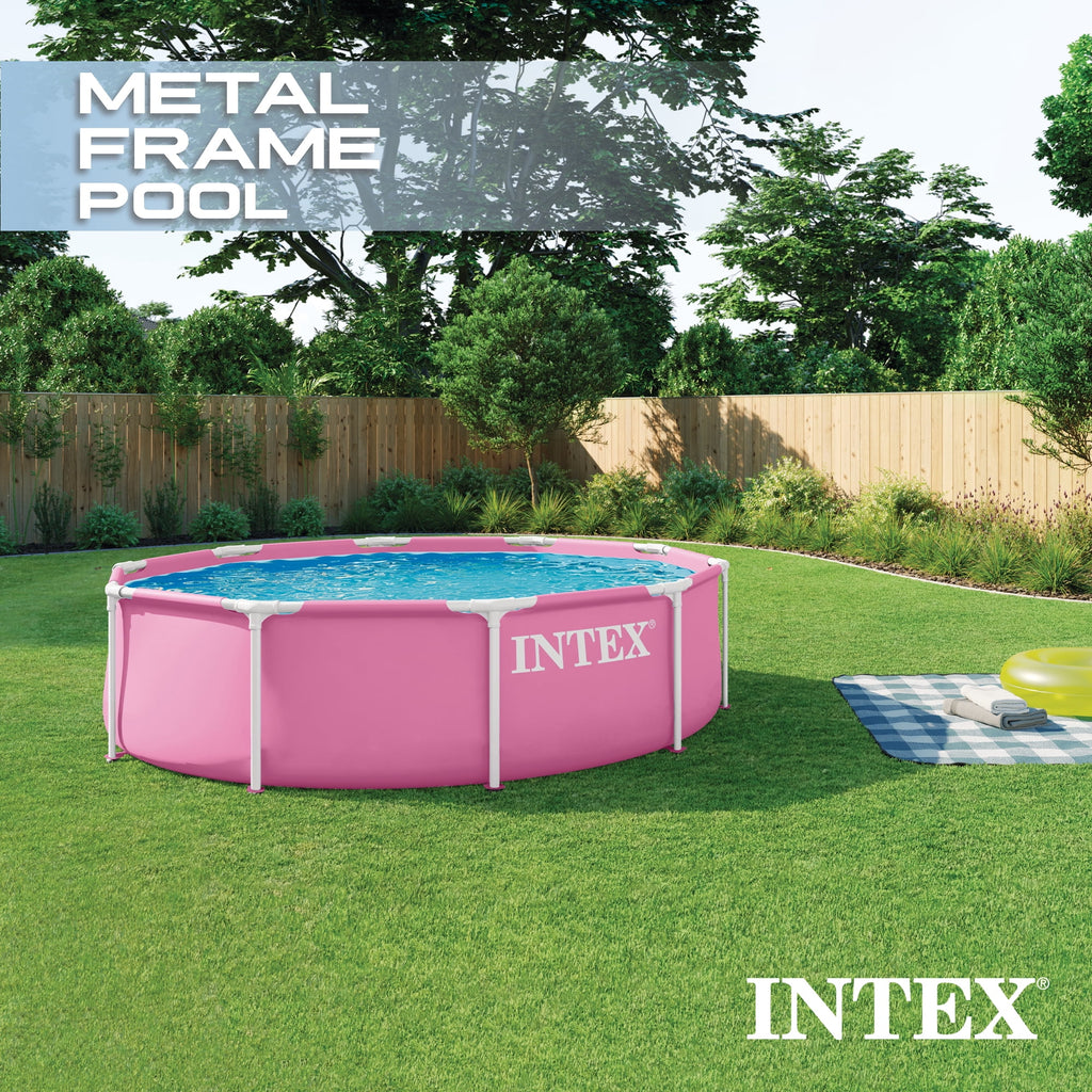Intex 28295EP 10' x 30 Metal Frame Round Above Ground Swimming Pool - Pool Only