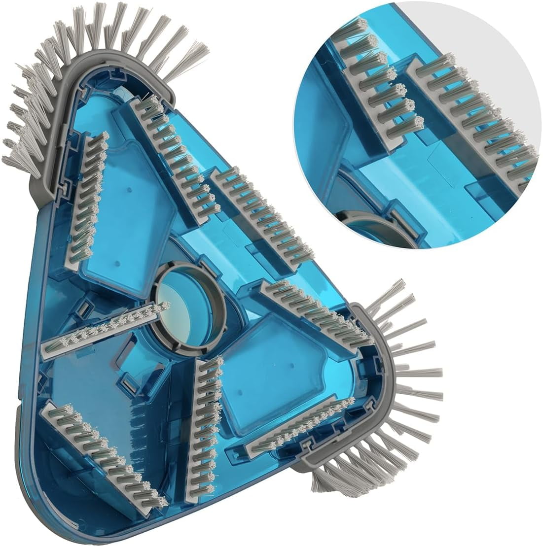 XtremepowerUS Weighted Triangle Pool Vacuum Head with Side Brushes, Universal Hose Adapter, Fits 1.25” & 1.5” Hoses, Pole Not Included