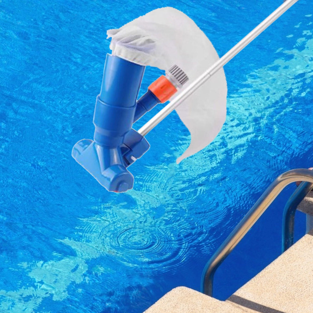 Manual Pool Vacuum for Above Ground Pool with Fine Mesh Bag& 55 Pole, Handheld Pool Vacuum Jet Underwater Cleaner, Spa Pool Vacuum Cleaner Attach to Garden Hose