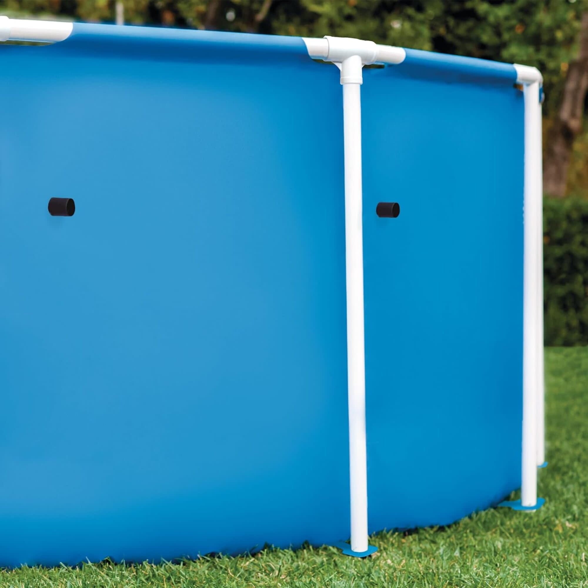 INTEX Metal Frame 10ft x 30in Above Ground Swimming Pool Set w/ Filter Pump