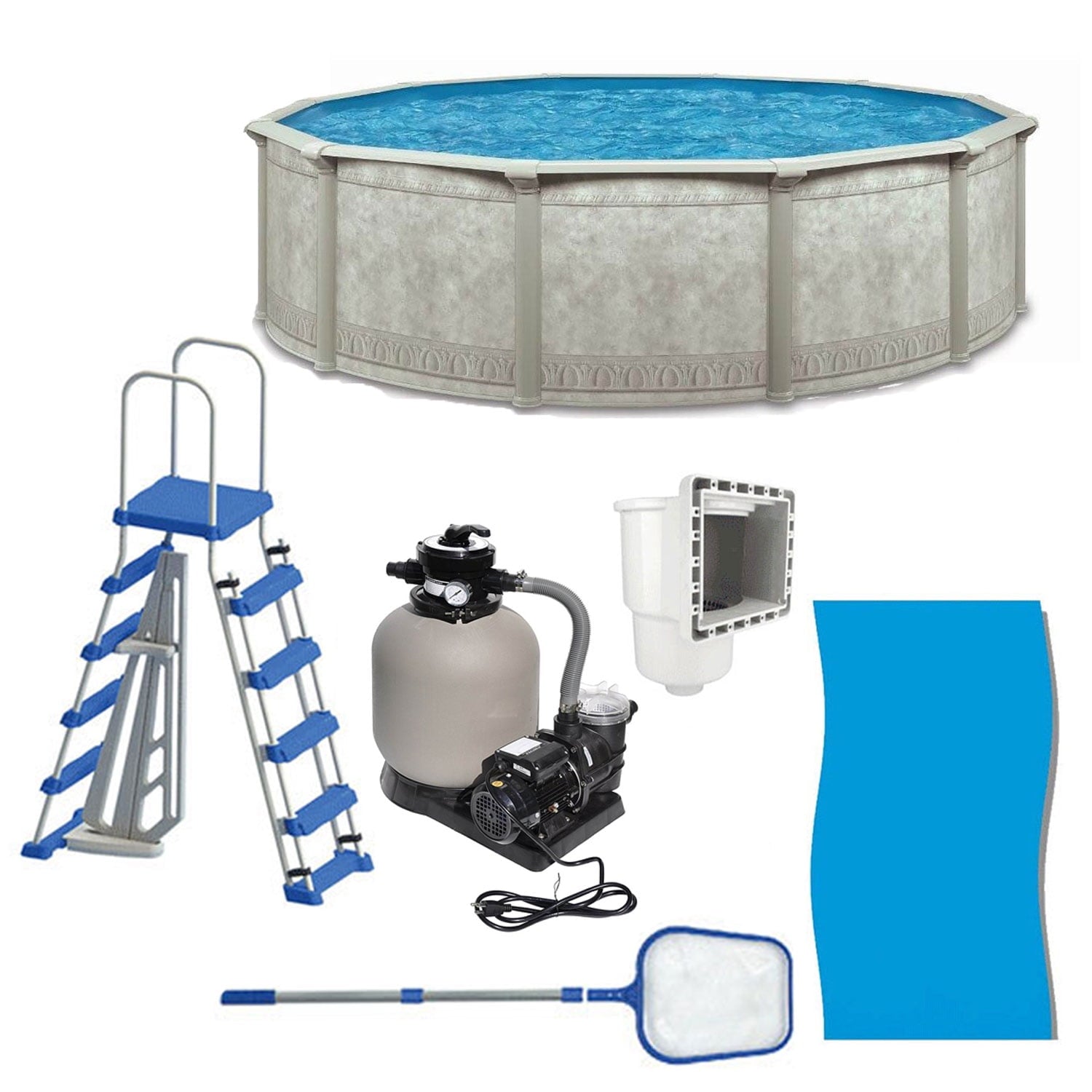 Aquarian Phoenix 18' x 52 Steel Frame DIY Family Above Ground Pool Kit