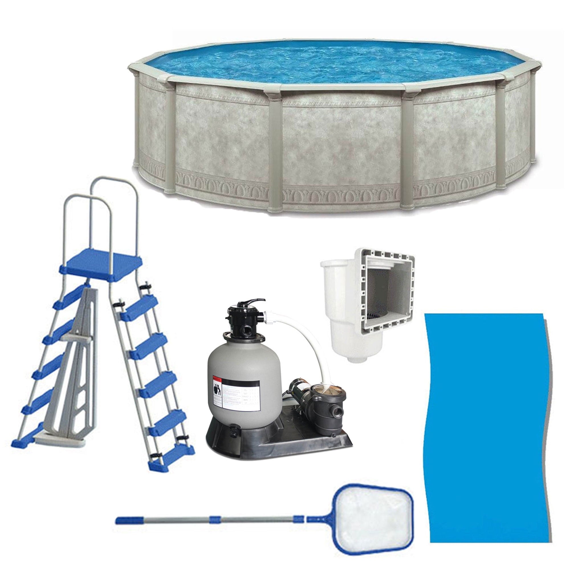 Aquarian Phoenix 18' x 52 Steel Frame DIY Family Above Ground Pool Kit