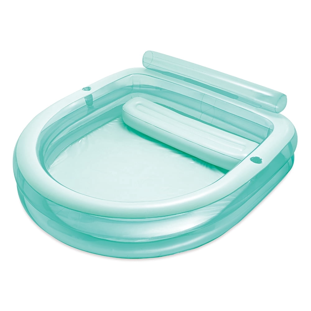 Funsicle Blissful Bench Inflatable Pool For Kids & Adults, 89 x 83 x 27, Age 3 & up