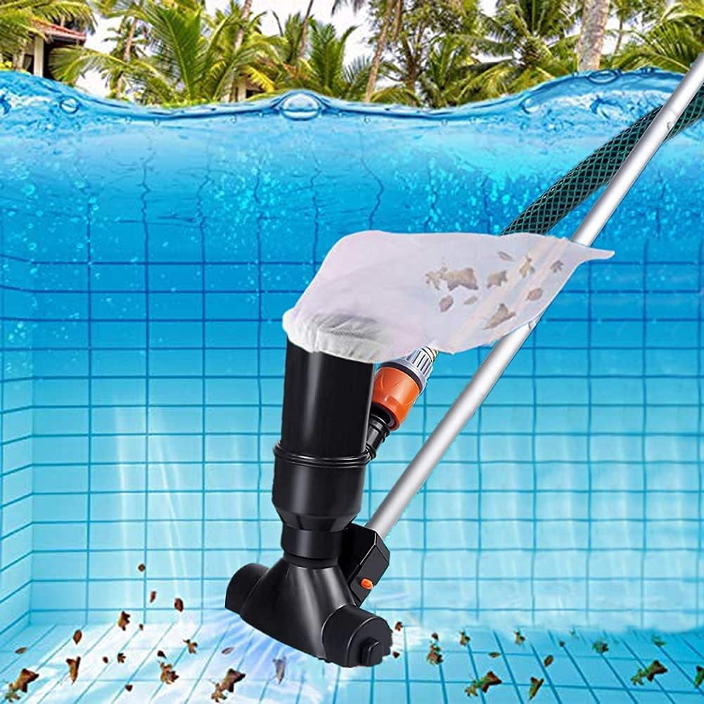 Handheld Pool Vacuum for Above Ground Pools, Spas, Hot Tubs, Jacuzzis, Fountains, Featuring Easy Assembly, No Electricity Required, And Multiple Pool Applications