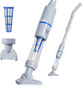 Handheld Spa Hot Tub Vacuum, Cordless Spa Vacuum Cleaner with 2 Brush Heads and Telescopic Pole, Up to 3 Hours of Runtime, Rechargeable Pool Vacuum