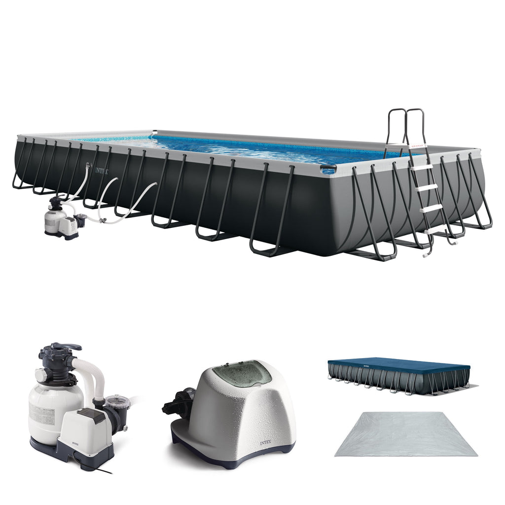 INTEX 32ft x 16ft x 52in Ultra XTR Above Ground Pool & Krystal Clear Saltwater System