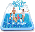 Splash Pad, 155- 110.24 Size Extra Large Sprinkler Play Mat for Dogs & Kids, Thicker Wading Pool Summer Outdoor Water Toys, Fun Backyard Fountain Play Pad for 3 Age+ Girls Boys Children & Pets