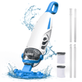 Syvio Cordless Handheld Pool Vacuum Cleaner, 1600GPH Powerful Suction, 60-Minute Runtime, for Above-Ground & Inground Pools, Spas & Hot Tubs