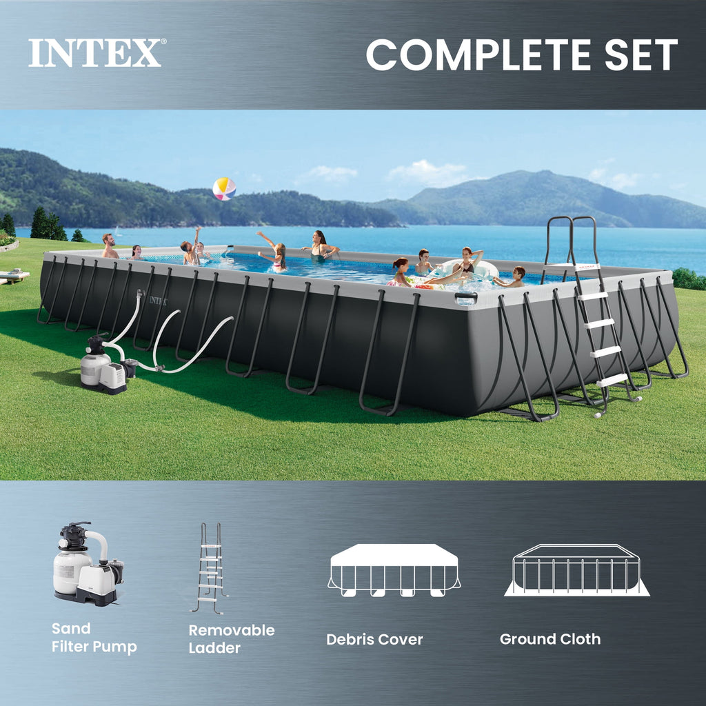 INTEX 32ft x 16ft x 52in Ultra XTR Above Ground Pool & Krystal Clear Saltwater System