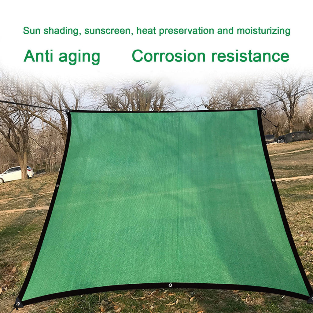Outdoor Green Sun Shade Rectangle 95% UV Protection, HDPE Patio Garden Pool Awning, Breathable Sun Block Cover for Backyard Courtyard BBQ Swimming Picnic Summer Outdoor Fun
