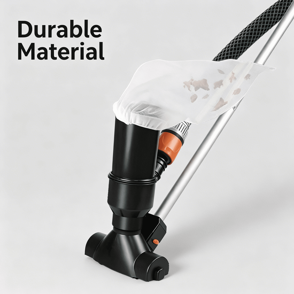 HIBIBUD 2026 New Portable Swimming Pool Vacuum for Above Ground Pools Spa Pond Fountain Hot Tub Underwater Cleaner with Leaf Vacuum Suction Head Section Pole Handheld