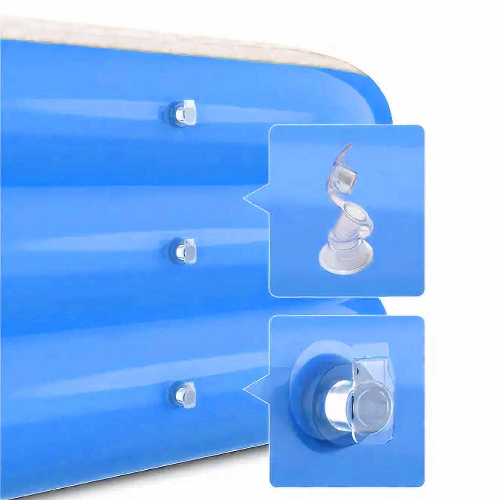 DAZLUTE Inflatable Pool for Kids and Adults, 118 x 71 x 28 Oversized Thickened Family Swimming Pool for Kids Children Outdoor, Garden, Backyard, Summer Water Party,Blue