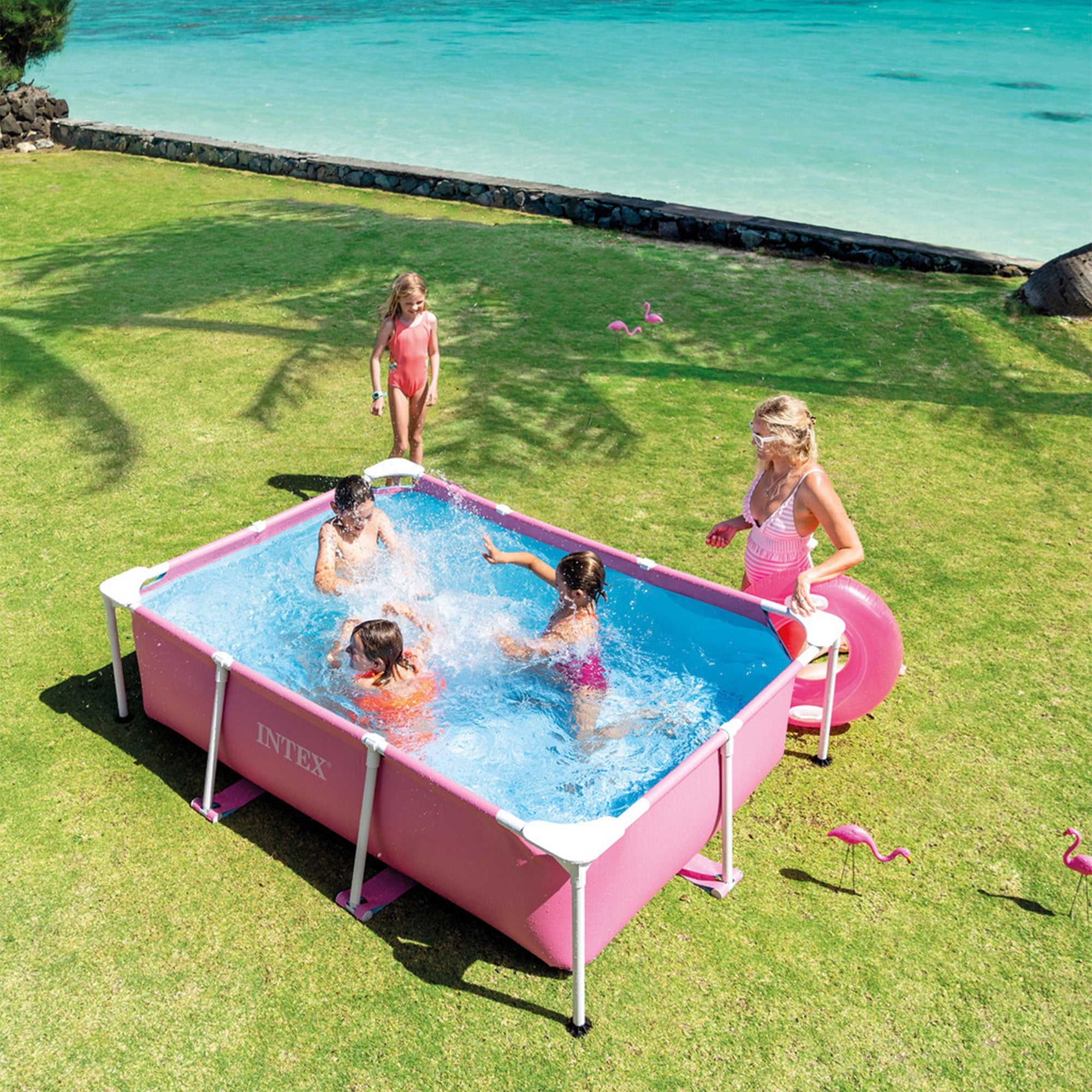 Intex 28295EP 10' x 30 Metal Frame Round Above Ground Swimming Pool - Pool Only