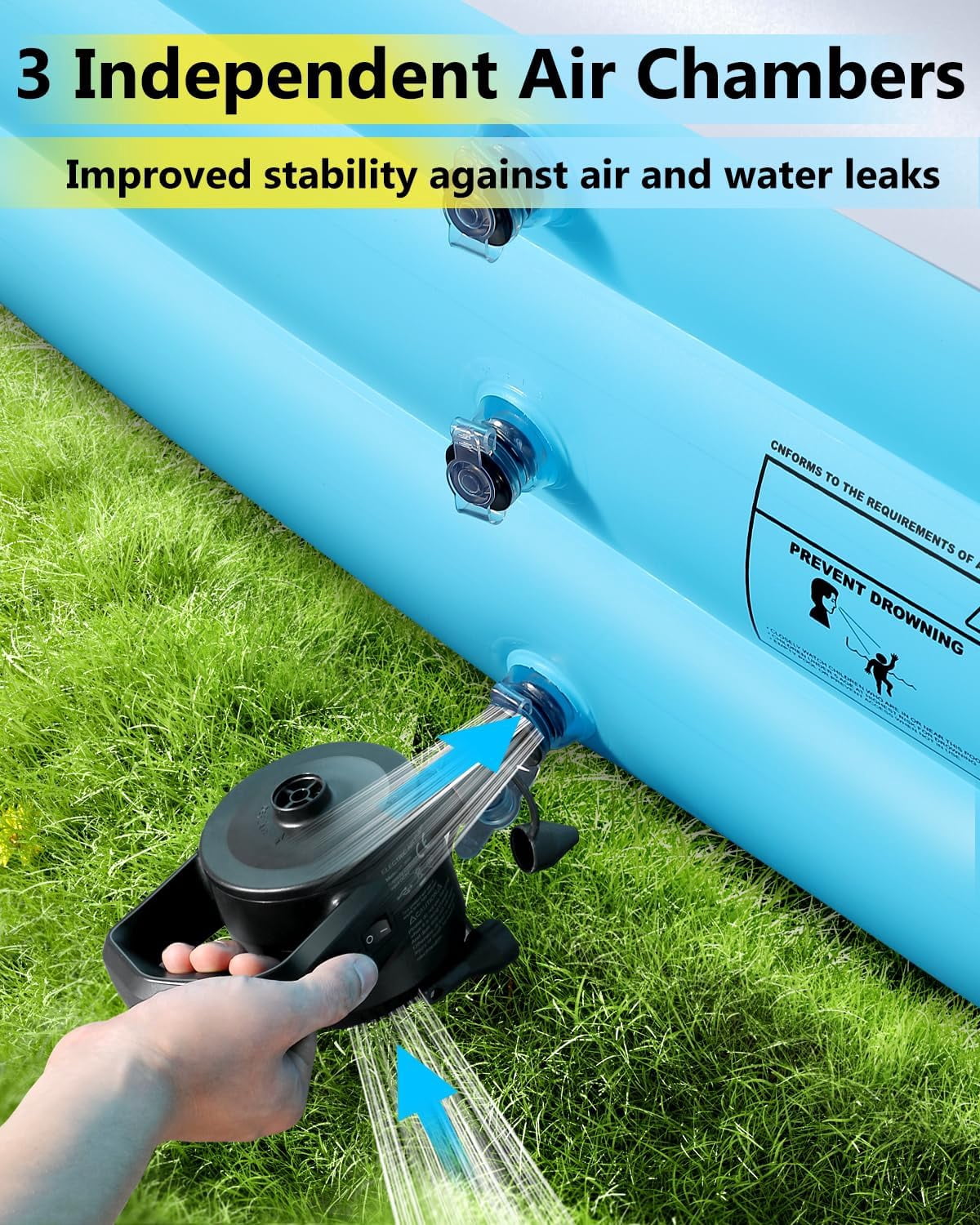 2025 Upgrade Inflatable Pool for Kids and Adults-120*72*22 Full-Sized Inflatable Swimming Pool Leakproof Blow Up Above Ground for Backyard Outdoor Garden Summer Water Party Pink