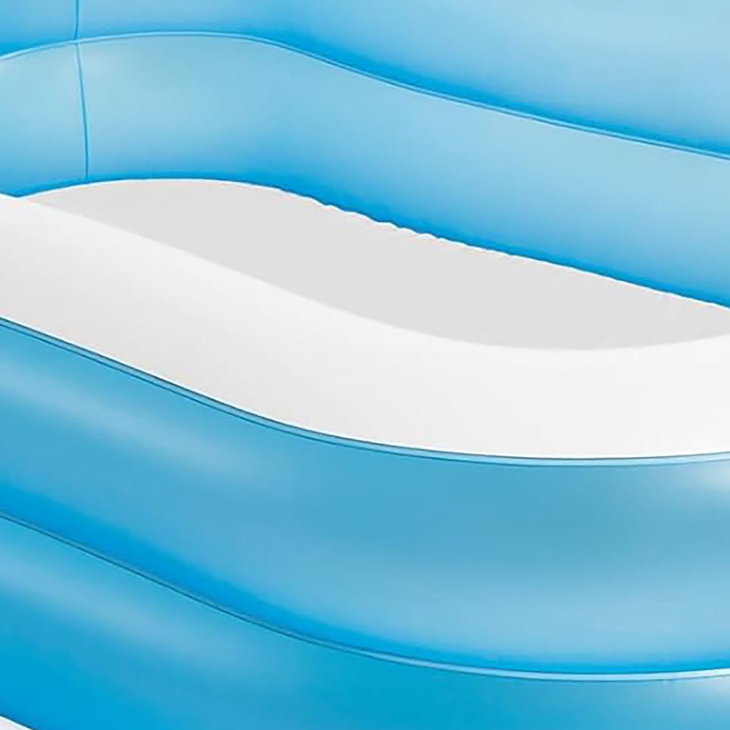 Intex: Swim Center Family Pool - 80 x 60 x 19 - Blue - Inflatable Pool, Splash & Wade Backyard Water Play, Vinyl, Wide Side Walls, 143 Gal, Kids 3+