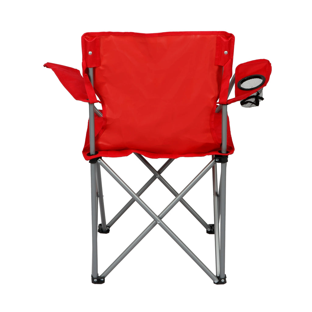 Ozark Trail Quad Folding Camp Chair with Cup Holder, Black