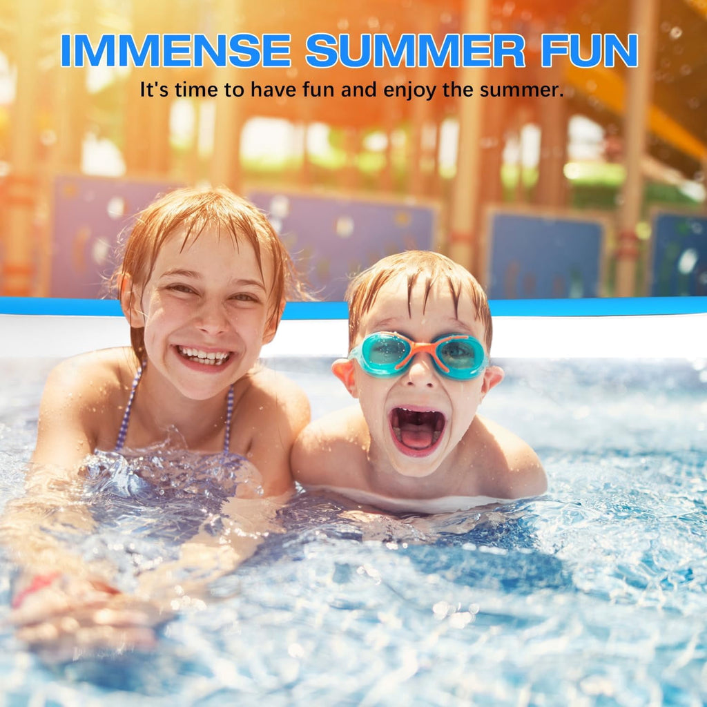 2025 Upgrade Inflatable Pool for Kids and Adults-120*72*22 Full-Sized Inflatable Swimming Pool Leakproof Blow Up Above Ground for Backyard Outdoor Garden Summer Water Party Pink