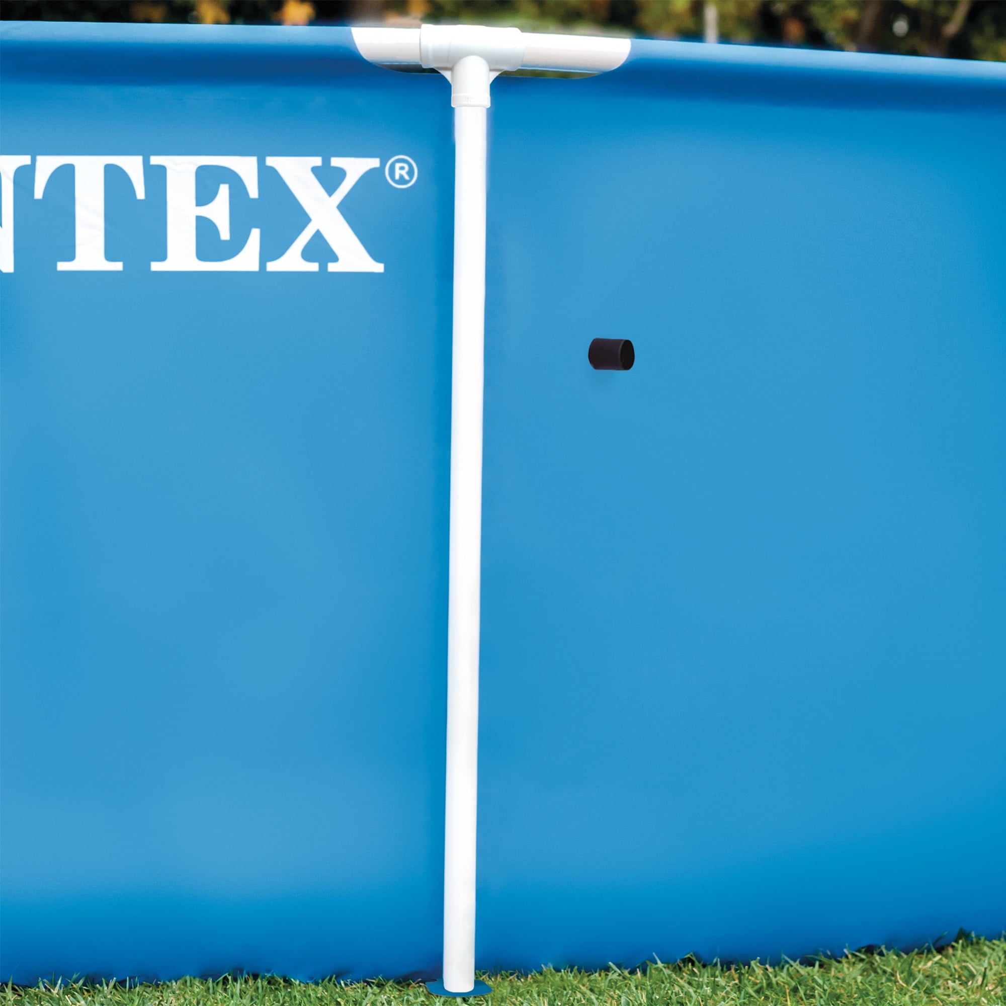 INTEX Metal Frame 10ft x 30in Above Ground Swimming Pool Set w/ Filter Pump