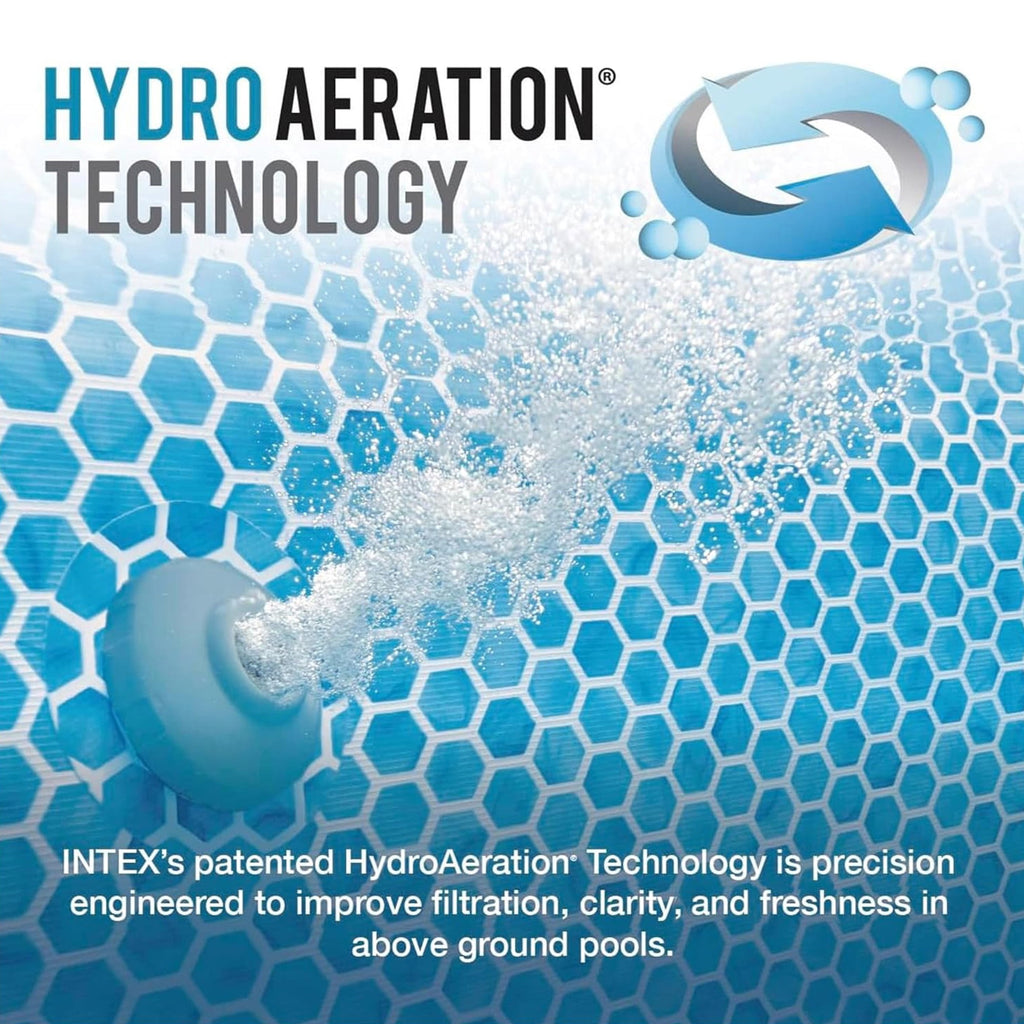 Intex10 inch Krystal Clear Sand Filter Pool Pump, 1500 Gph Motor 1200 GPH System Flow Rate with GFCI, 110-120 V