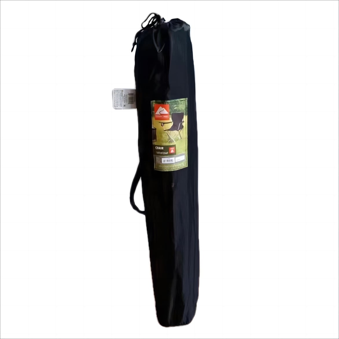 Ozark Trail Quad Folding Camp Chair with Cup Holder, Black