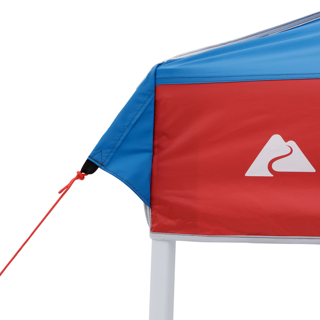Ozark Trail 10x10 Instant Pop Up Canopy Tent with Simple Push Setup – Straight Leg Pop-Up Tent for Tailgating, Camping & Events, Gold