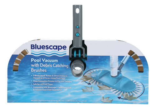 Bluescape Pool Vacuum with Debris Catching Brushes