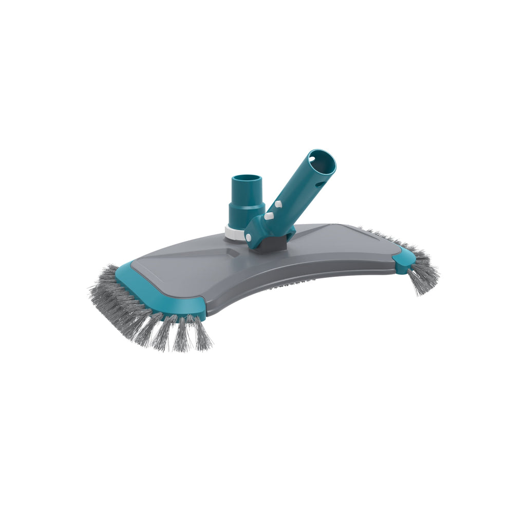 Bluescape Teal & Gray 14in Pool Vacuum Head with Air Valve and PP Bristles